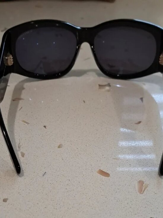 NWT Tom Ford Black Sunglasses with Gold Accent